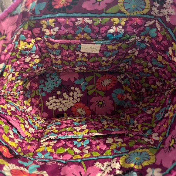 Vera Bradley purple tote - Picture 2 of 4